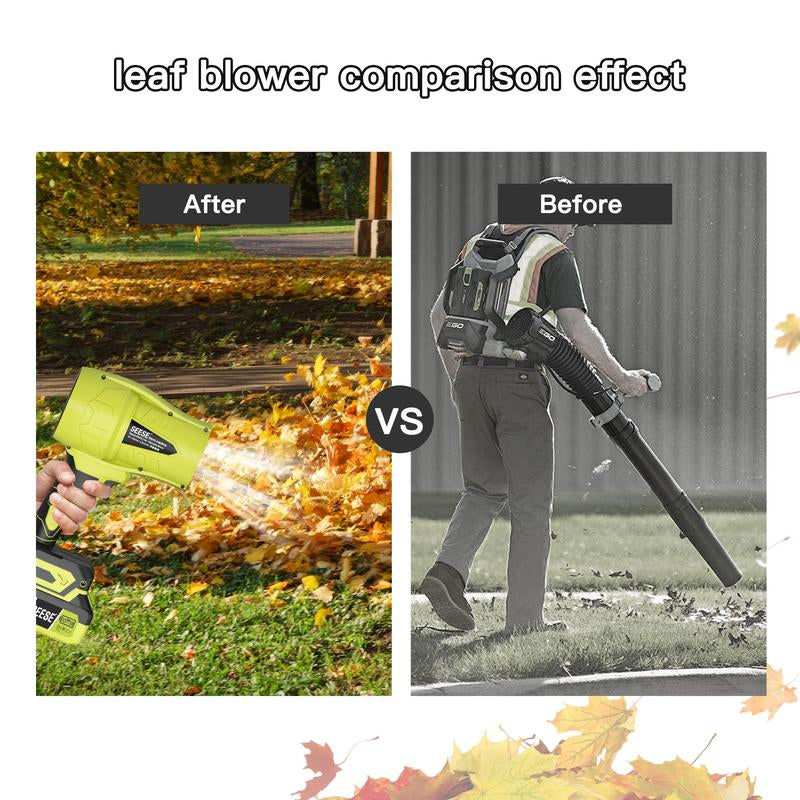 SEESE Turbo Jet Blower,Leaf Blower, Violent Turbo Fan, Pure Copper Motor,Car Drying after Wash, Handheld Snow Blower,Cordless Turbo Power Air Duster,Home Improve,Garden Mainte Perfect Christmas & New Year Gift Idea